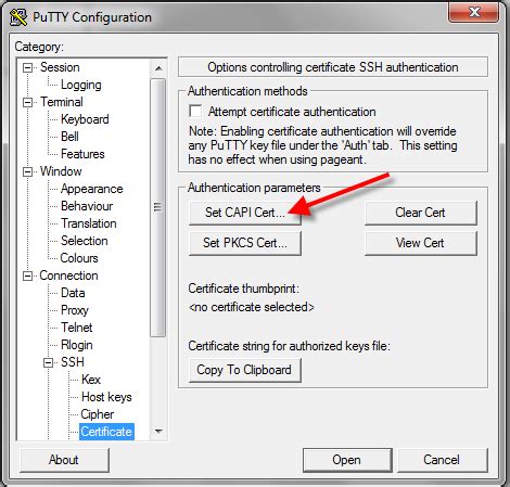 putty cac piv setup